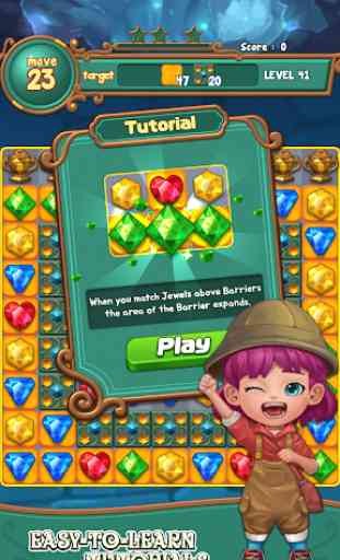 Jewels fantasy :  Easy and funny puzzle game 4