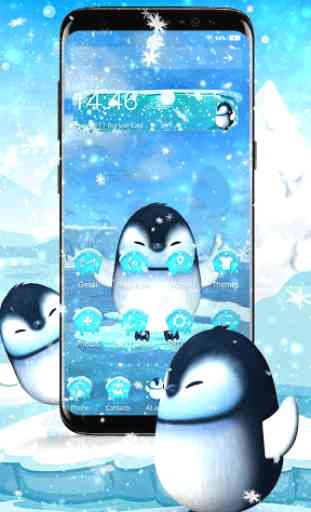 Lanciatore 3D Penguin Cute Ice 1