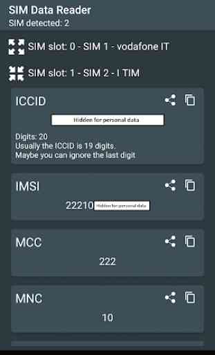 Lettore SIM (ICCID - IMSI - MCC e altro) 2