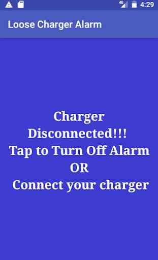 Loose Charger Alarm 4