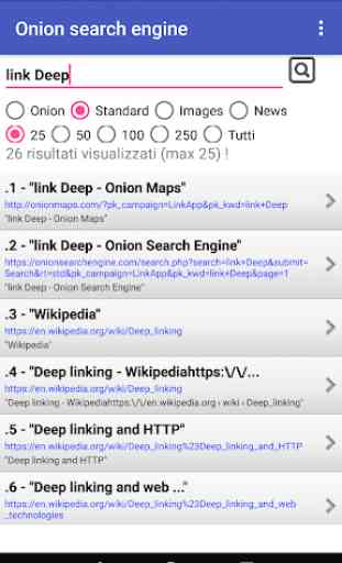 Motore di ricerca per siti Onion 3
