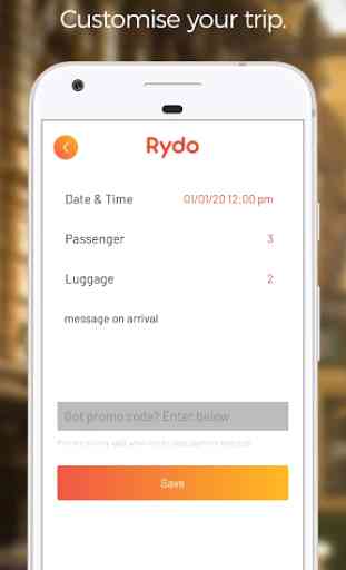 Rydo - Australia's taxi app 3