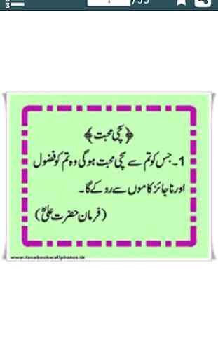 Sayings of Hazrat Ali R.A Urdu 2