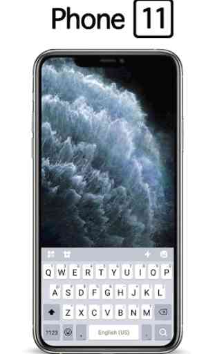 Silver Phone 11 Pro Tema Tastiera 1