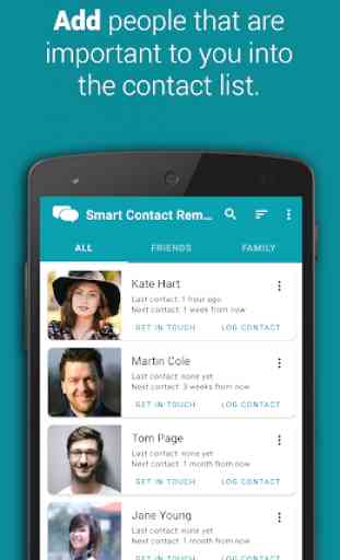 Smart Contact Reminder: Call, messages 1