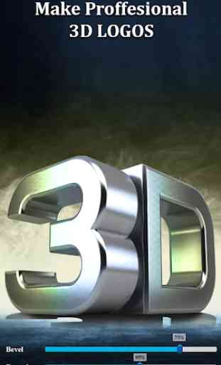 Testo 3D Foto editore Lite-3D Logo e 3D Nome 1