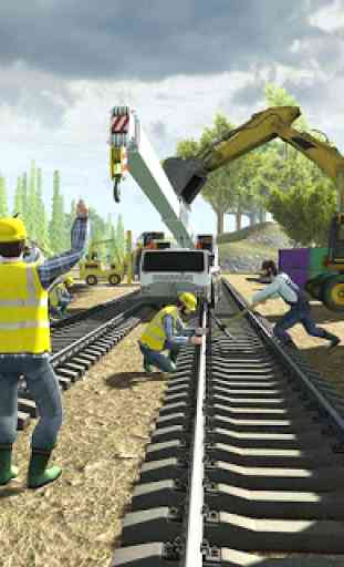 Train Construction Crane Simulator 17 & 3D Builder 3
