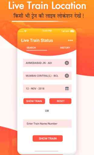 Train Live Location and PNR Status 2