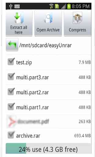Unzip File Extractor - Open RAR 2018 ZIP file 1