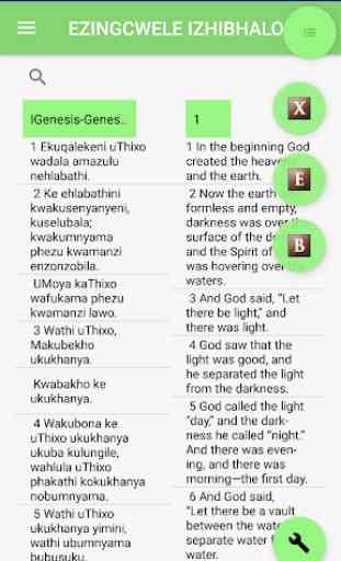Xhosa Holy Bible English Bible Parallel 1