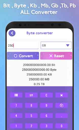 KB to MB MB to GB or GB to KB : All Byte Converter 3
