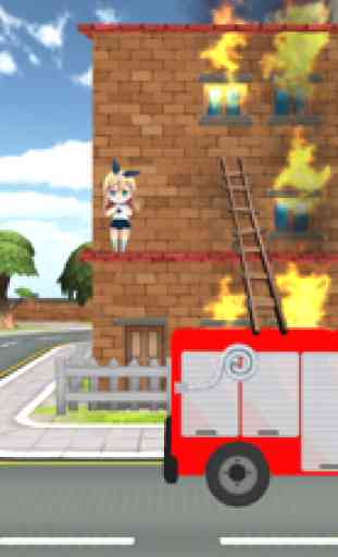 3D pompiere giochi 3