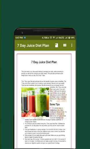 7 Day Juice Diet Plan  1