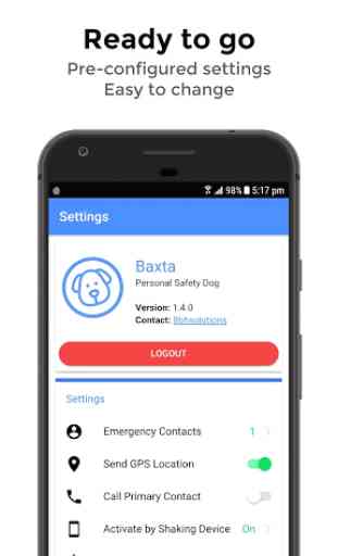 Baxta - Personal Safety Assistant 3