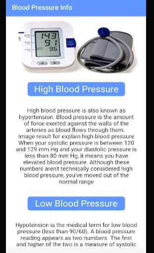 Blood Pressure - BP INFO 2