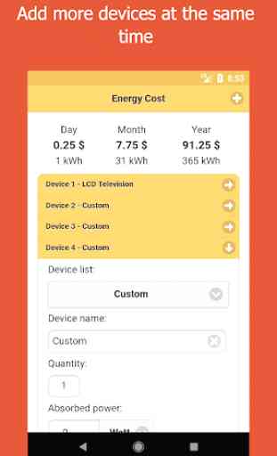 Calcolatrice Costo Energia 3