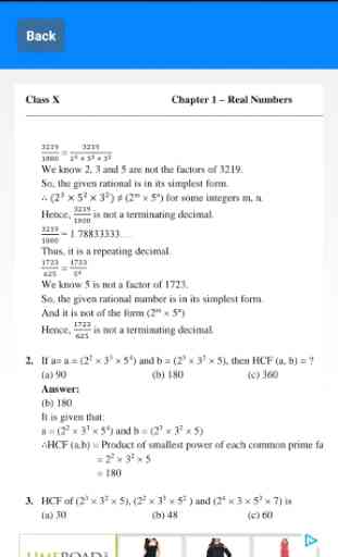 Class 10 Maths Solutions 3