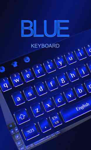 Cool Blue Keyboard 1