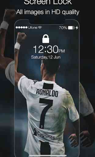 Cristiano Ronaldo Lock Screen Juventus 3