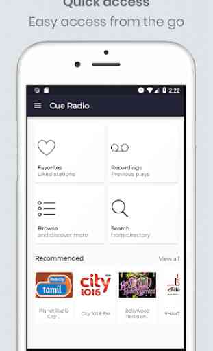 Cue Radio (Radio Recorder and Player) 1