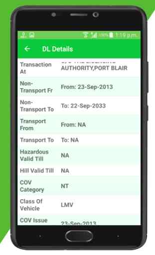 Driving Licence Details - India DL Details 3