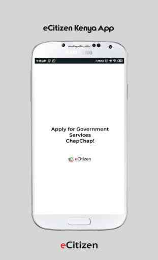 eCitizen Kenya App - Government Services Chap Chap 1