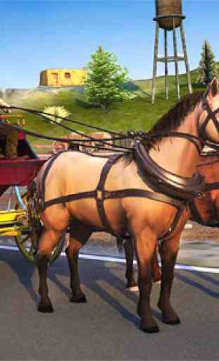Farm Horse Cargo Cart Transport Offroad Taxi Games 2
