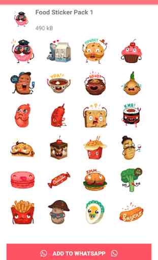 Food Stickers for Whatsapp - Food WAStickerApps 3