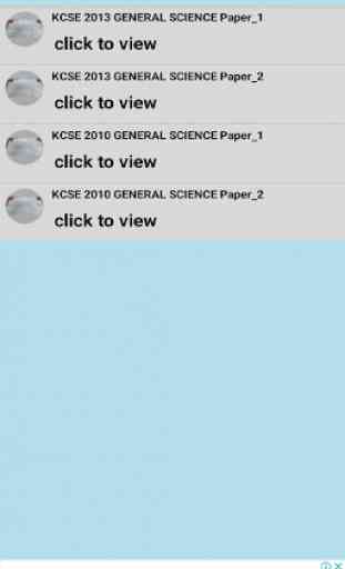 GENERAL SCIENCE KCSE PASTPAPERS & ANSWERS. 2
