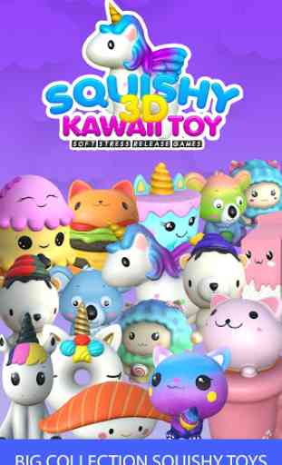 Giochi 3D Squishy giochi kawaii soft stress 3