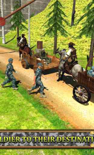 Horse Carriage Army Transport 2
