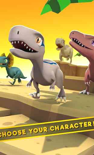 Jurassic Dino: Blue Raptor Trainer Race Game 3