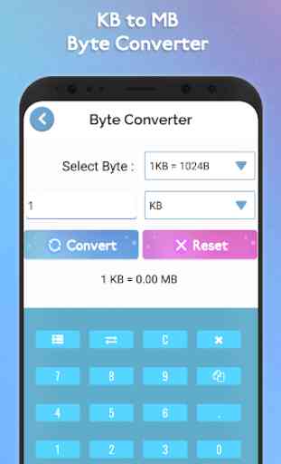KB to MB Converter : Byte Converter 2