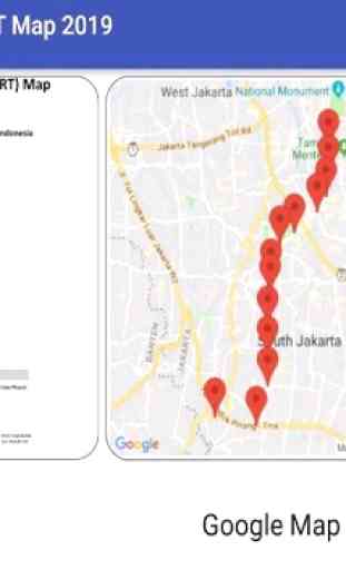 Mappa MRT di Giakarta in Indonesia 1