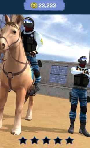 montato a cavallo 3D polizia 2