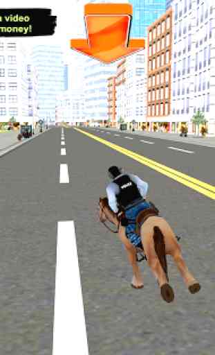 montato a cavallo 3D polizia 3