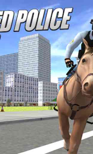 montato a cavallo 3D polizia 4