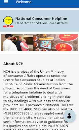 National Consumer Helpline (NCH) 1