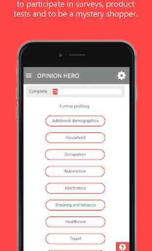 OPINION HERO Sondaggi App 2