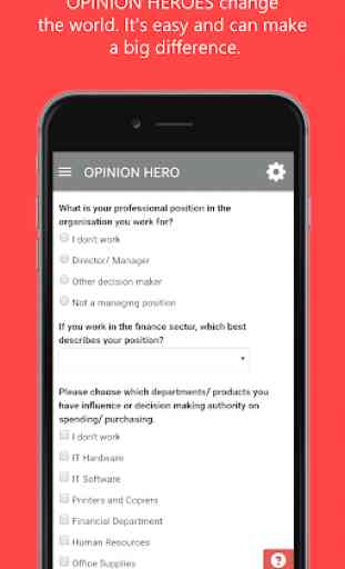 OPINION HERO Sondaggi App 3