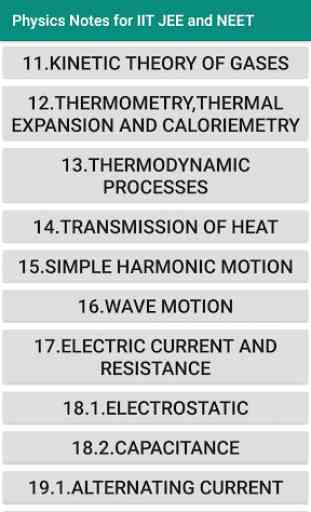 Physics Notes for IIT JEE and NEET 2