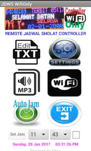 Remote Jadwal Sholat Wifi Only 1