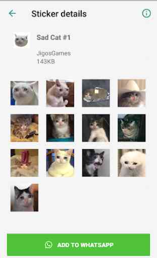 Sad Cat Stickers - WAStickerApps 2