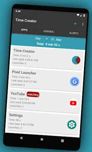 Time Creator - track mobile usage 1