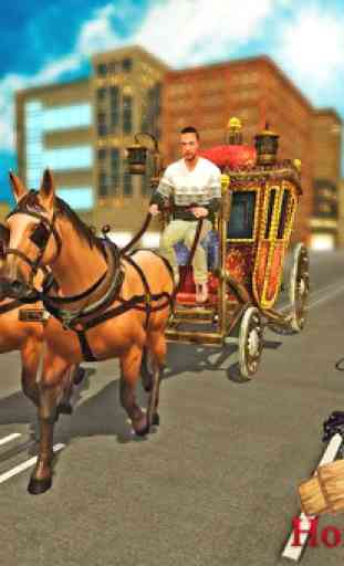 trasporto passeggeri a cavallo montato 1