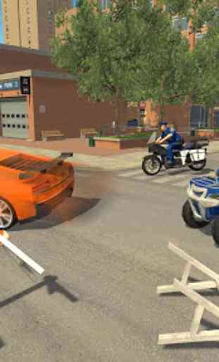 US Polizia ATV Quad Bike Gangster Chase Game 3