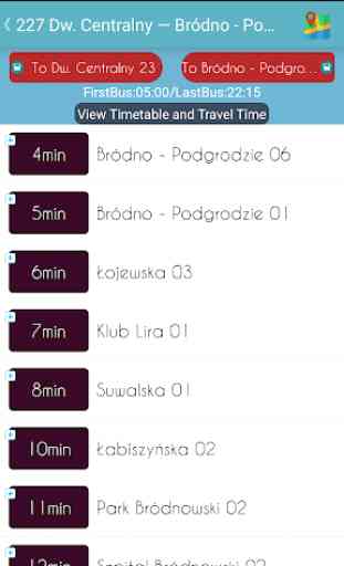 Warsaw ZTM Bus/Train/Tram Timetable 3