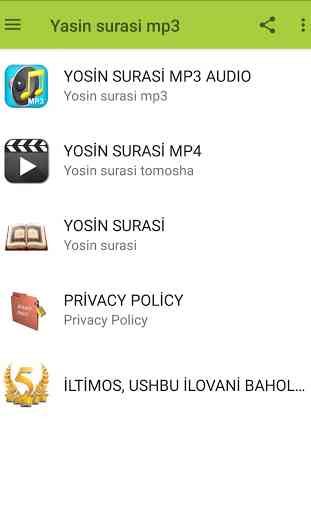 Yasin Surasi Uzbek (MP3 va MP4) 2