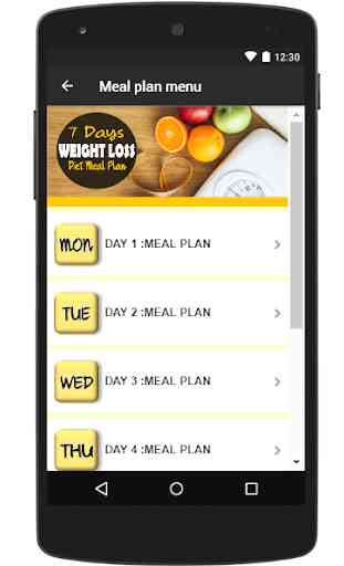7 Days Weight Loss Diet Meal Plan 4