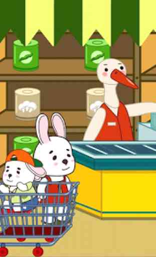 Anime Bunny: supermercato per bambini 1